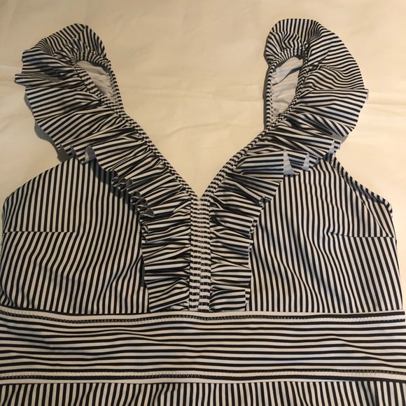 Blooming Jelly one piece striped bikini size M - Picture 3 of 10